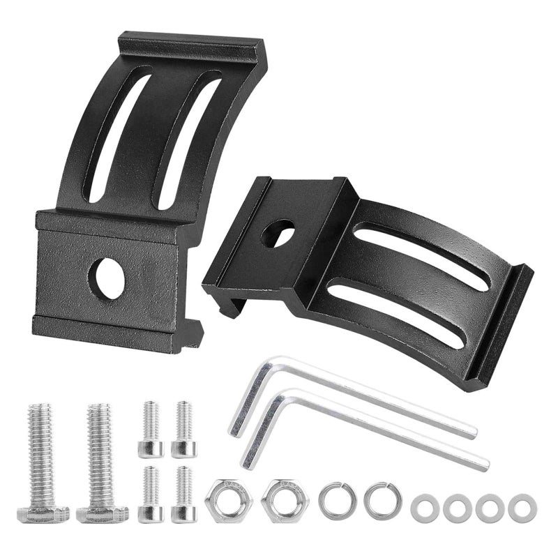 LTEODCHEW LED Light Bar Mounting Brackets 2PCS, Adjustable Bottom Mount Bracket Kits for LED Pod Lights Cubes Off Road Work Light Bar Fog Lights - Image 1